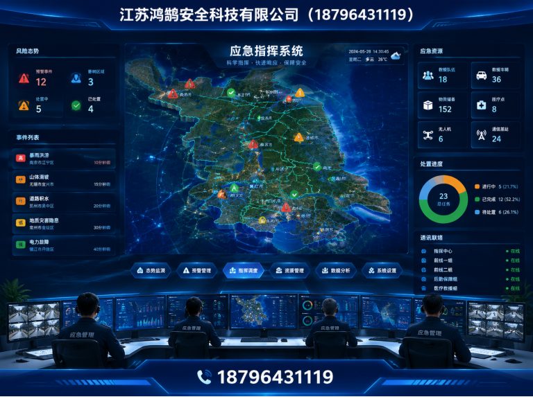 哈尔滨应急指挥系统展示图