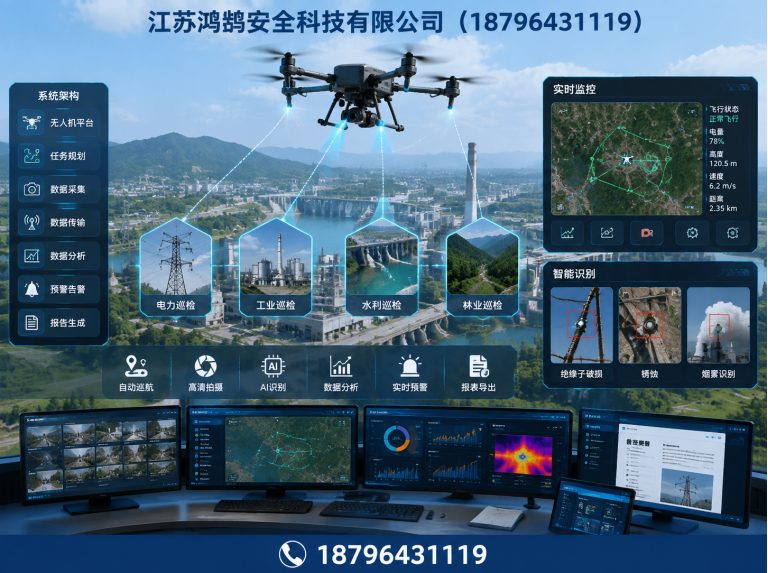 哈尔滨无人机巡检系统展示图